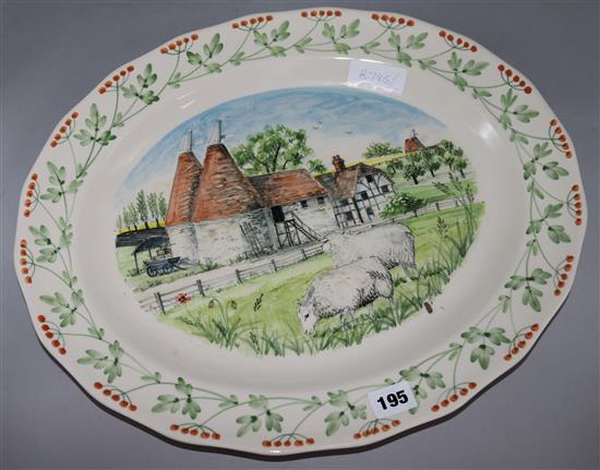 A 2000 Rye pottery platter